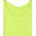 Childrens Place Lime Green Sequin Heart Cross Back Top